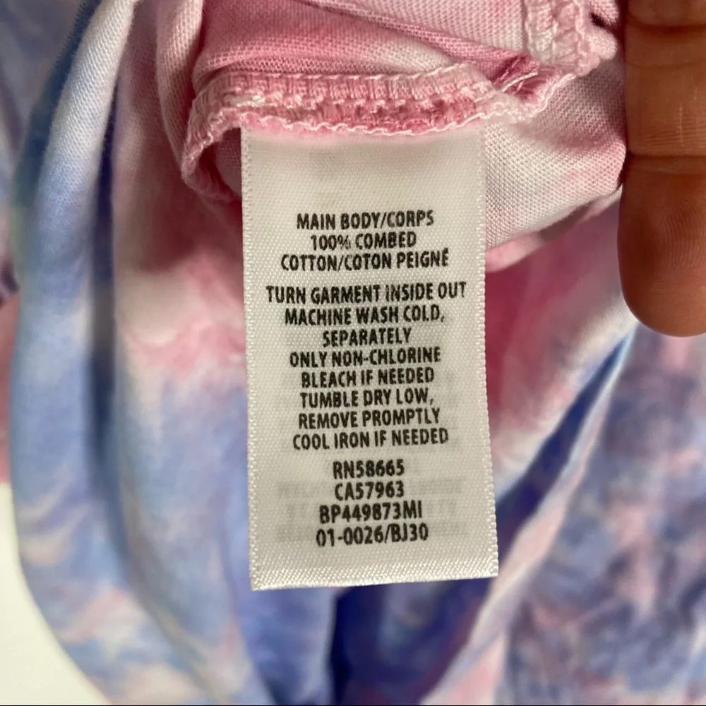 Bp. Oversize Graphic Tee In Purple Tie Dye Dazed Amused - Picture 6 of 6